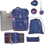 DERDIEDAS D851100100163 Schulranzen-Set 5-teilig Deep Ocean ErgoFlex Tiny