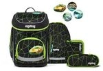 ERGOBAG 01510-90357-10 Schulranzen-Set CyB&auml;r Race cubo, Gr&uuml;n, Schwarz