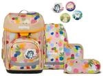 ergobag Cubo Set Schulranzen-Set Flower PowB&auml;r, 5-teilig Beige 19 Liter