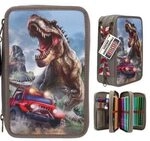 DEPESCHE 0013693 Dino World 3 Fach Federtasche NEW WORLD