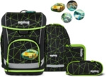 ERGOBAG 01518-90357-10 Schulranzen-Set CyB&auml;r Race cubo light, Gr&uuml;n, Schwarz -