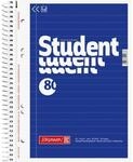 BRUNNEN Collegeblock Student, A5, 80 Blatt, gelocht, liniert