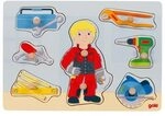 GOKI 57405 Steckpuzzle Handwerker