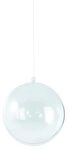 RAYHER 3906637 Plastik-Kugel, 2tlg., 8 cm &oslash;, kristall