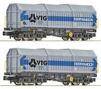 FLEISCHMANN 6660080 N 2-tlg. Set: Teleskophaubenwagen Shis, DB / VTG, Ep. IV