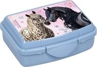 DIE SPIEGELBURG 22714 Mini-Snackbox - Pferdefreunde, hellblau