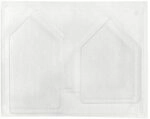 RAYHER 36059000 Gie&szlig;form: H&auml;user, 2 H&auml;user 13,5-16,5cm, Tiefe 3cm