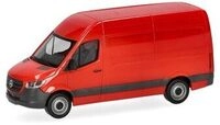 HERPA 093811-002 1:87 Mercedes-Benz Sprinter '18 Kasten Hochdach, rot