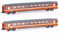 HOBBYTRAIN H25501 N 2er Set Personenwagen Bpm, 2. Kl. (UIC Z1), SBB, Ep. IV-V