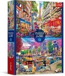 TREFL 37496 Puzzle 2 x 500 Teile Europ&auml;ische Hauptst&auml;dte