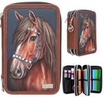 DEPESCHE 0013688 Miss Melody 3 Fach Federtasche LUXURY HORSE