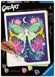 RAVENSBURGER 12023096 CreArt Malen nach Zahlen Adults Trend - Pixie Cold: Luna-Motte