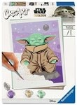 RAVENSBURGER 12023140 CreArt Malen nach Zahlen Trend - Star Wars Meditierender Grogu