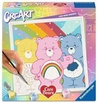 RAVENSBURGER 12023306 CreArt, Malen nach Zahlen Adults Trend Care Bears -