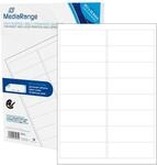 MediaRange Etiketten 50 Blatt DIN A4, 99.1 x 33.9 mm, 800 St&uuml;ck