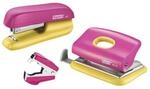 Rapid Locher und Heftger&auml;t, pink/gelb
