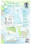 URSUS Fotokarton Frosty Blue, 9 Blatt sortiert in 9 Motiven, 300 g/qm, DIN A4, aus