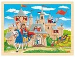 GOKI 57335 Einlegepuzzle 96 Teile Ritterburg