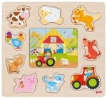 GOKI57371 Einlegepuzzle Bauernhoftiere