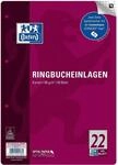 Oxford Ringbucheinlagen ohen Rand, pflaume, A4, karriert, 50 Blatt