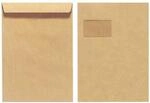 Herlitz Versandtasche C4 90g nassklebend mit Fenster braun 10er Packung