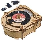 iDventure CluePuzzle Record Player 12 x 11 x 6 cm Holz einzigartige Geschenkbox