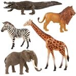 Idena Zootiere-Spielset 5 Figuren afrikanische Wildtiere ca. 10 cm