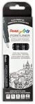 Pentel Fineliner permanent 5St schwarz