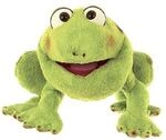 Living Puppets Handpuppe Kleiner Rolf der Frosch, 25cm