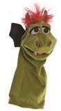 LIVING PUPPETS W316 Quasselw&uuml;rmer Gregor der Drache