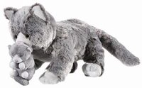 HEUNEC 284173 Misanimo Katzenmami mit Baby 30 cm