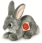 HERMANN TEDDY 93701 Hase sitzend grau 18 cm