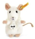STEIFF 056215 Pilla Maus 10 cm wei&szlig; aufwartend