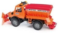 BRUDER 02572 MB Unimog-Winterdienst mit R&auml;umschild