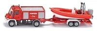 SIKU 1636001 Unimog Feuerwehr mit Boot