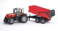 BRUDER 02045 Massey Ferguson 7480 mit Wannenkippanh&auml;nger