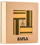 KAPLA CJ 40 Holzbausteine gr&uuml;n/gelb - Buch & Farben Set