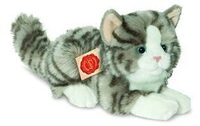 HERMANN TEDDY 90691 Katze liegend grau 20 cm