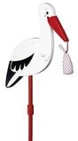 goki 63936 Blumenstecker Storch mit Babytuch