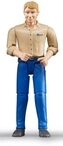BRUDER 60006 Mann mit hellem Hauttyp und blauer Hose