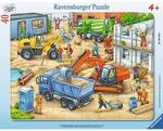 Ravensburger 06120 Kinderpuzzle 40 Teile - Gro&szlig;e Baustellenfahrzeuge