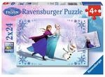 Ravensburger 09115 Kinderpuzzle 2x24 Teile - Disney Die Eisk&ouml;nigin -...