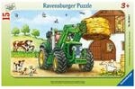 Ravensburger 06044 Kinderpuzzle 15 Teile - Traktor auf dem Bauernhof