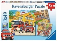 RAVENSBURGER 9401 Kinderpuzzle Feuerwehreinsatz