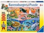 Ravensburger 10681 Kinderpuzzle 100 XXL Teile - Bunter Ozean