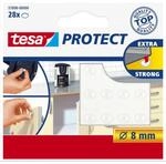 tesa Protect Rutsch-/L&auml;rmstopper 28 St&uuml;ck, Durchmesser 8mm