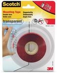 Scotch&reg; Montageklebeband 40041950, 19 mm x 5 m, transparent, 1 Rolle