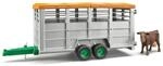 BRUDER&reg; 02227 Viehtransportanh&auml;nger mit 1 Rind