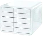 HAN Schubladenbox iBox, 5 geschlossene Sch&uuml;be f&uuml;r Formate bis C4, wei&szlig;