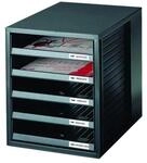 HAN Schrank-Set, 5 offene Sch&uuml;be, f&uuml;r C4 schwarz